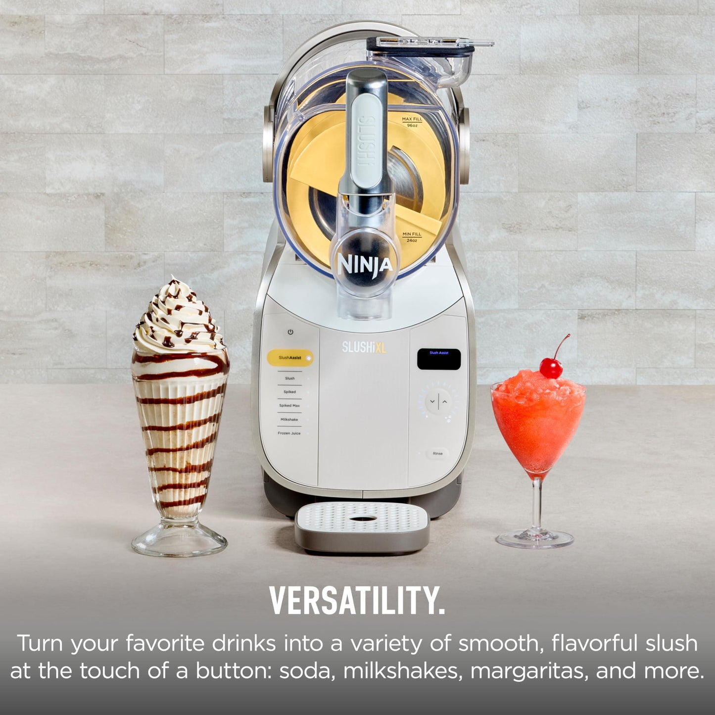 Ninja SLUSHi XL Smart Frozen Drink Maker, Slush Machine with SlushAssist Technology, 150 oz Capacity, Makes Sodas, Margaritas, Frappes