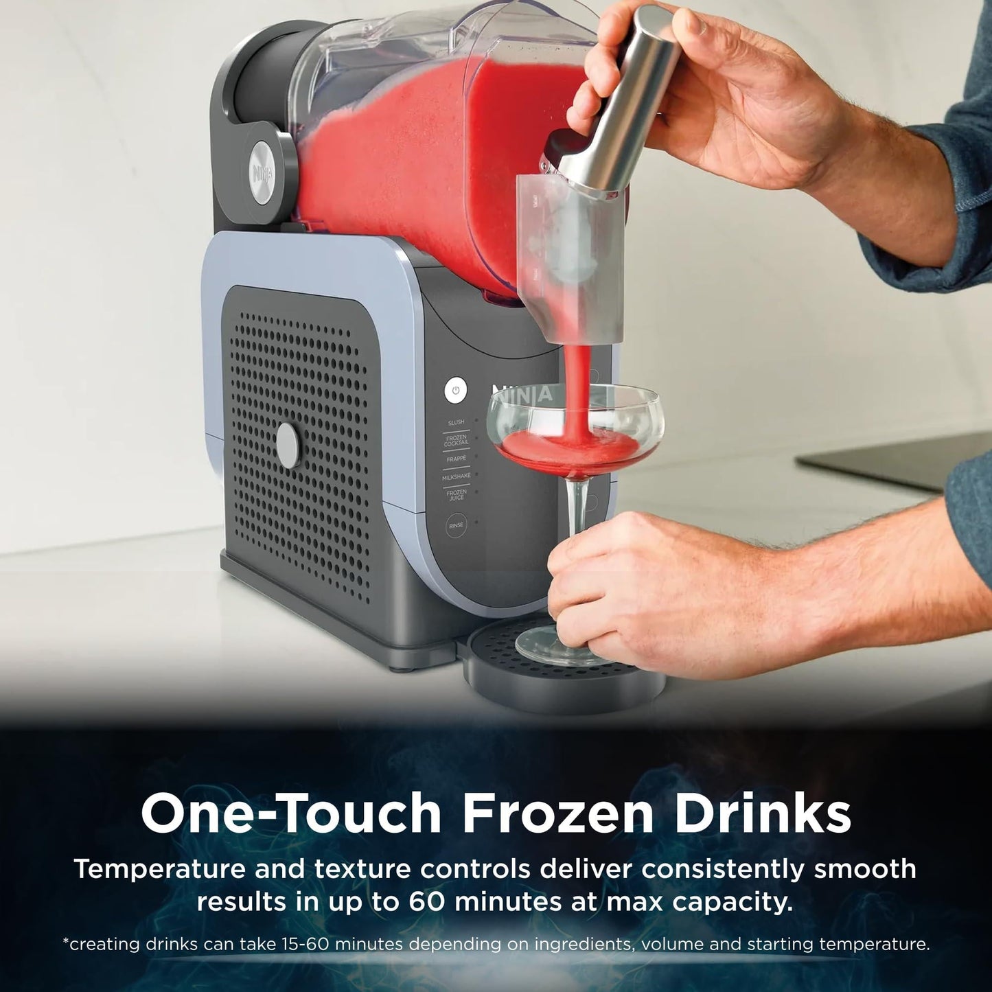 Ninja SLUSHi Professional Frozen Drink Maker, Slushie Machine with RapidChill Technology, 5 Preset Programs for Margaritas