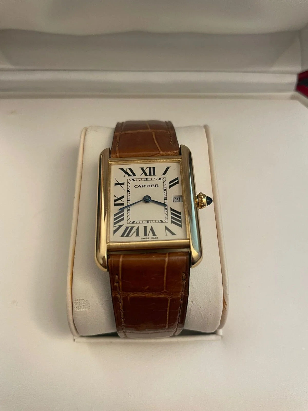 Cartier Tank Louis 2441 Full Set | Serviced by Cartier 2025 | Box, Papers, Bands Included