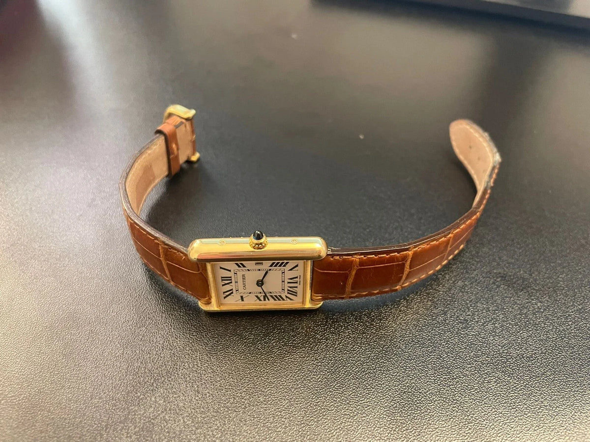 Cartier Tank Louis 2441 Full Set | Serviced by Cartier 2025 | Box, Papers, Bands Included