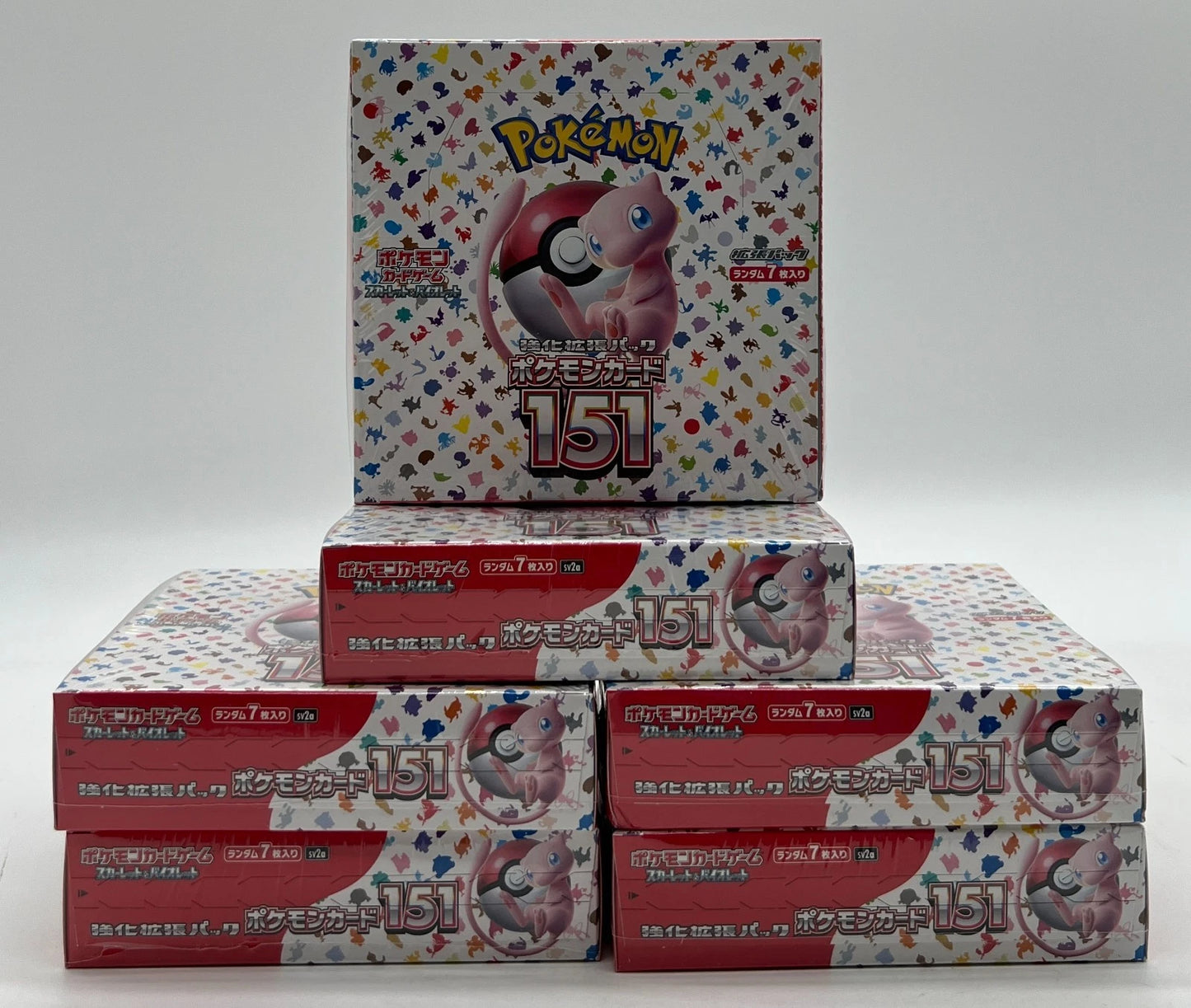 Lot of (6) Pokemon TCG Japanese 151 Booster Boxes SEALED SV2a