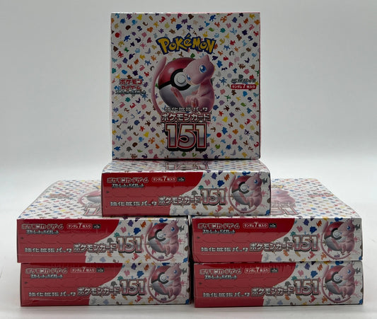 Lot of (6) Pokemon TCG Japanese 151 Booster Boxes SEALED SV2a
