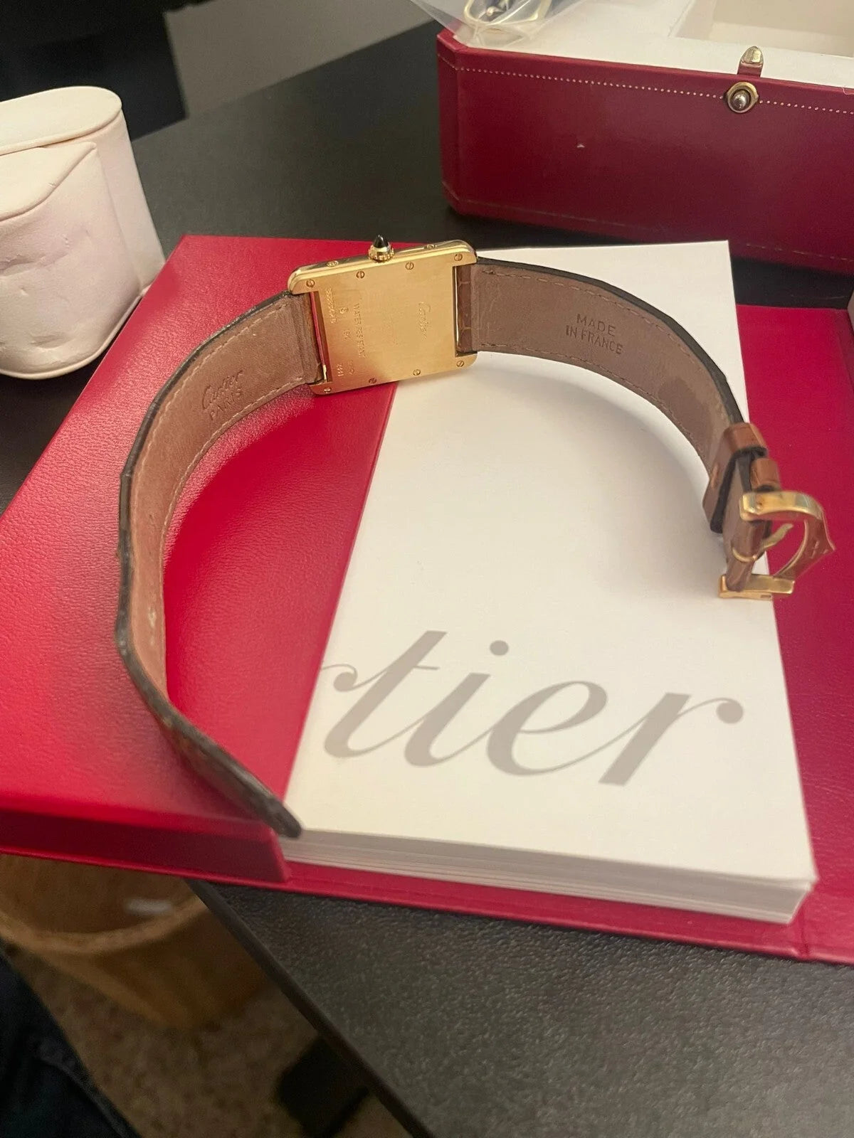 Cartier Tank Louis 2441 Full Set | Serviced by Cartier 2025 | Box, Papers, Bands Included